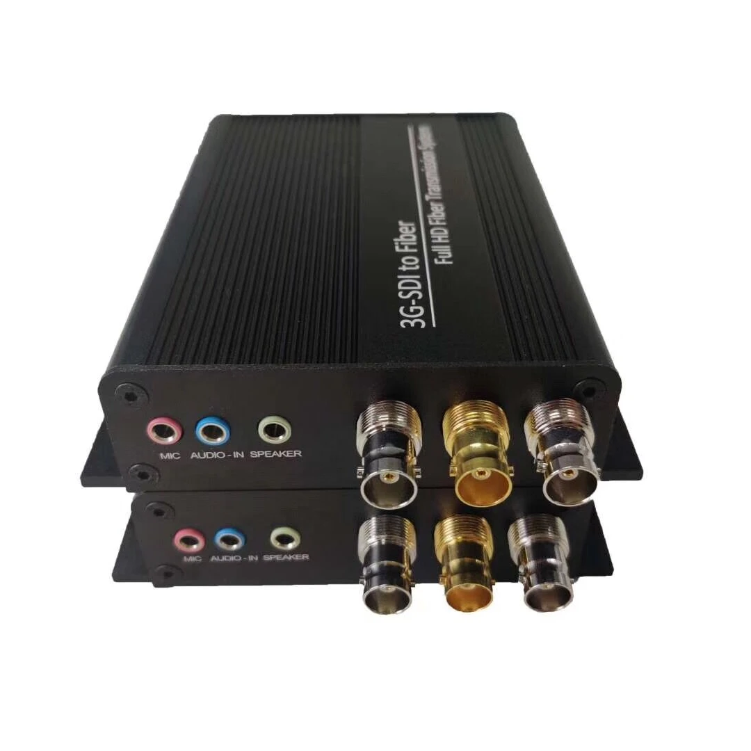 Customize 3G-SDI Loop Out Intercom Volume Controller RS422 /3.5mm Audio SDI Fiber Converter