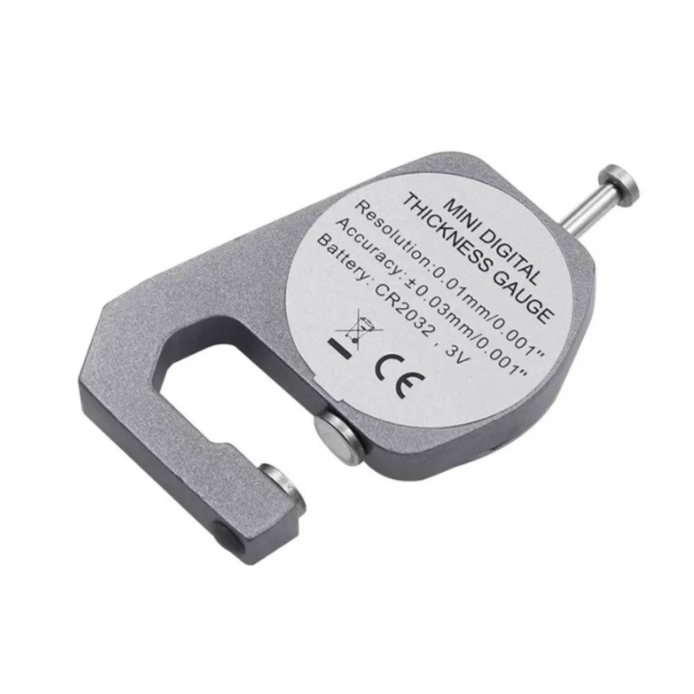 Precision Electronic Thickness Gauge - Digital Micrometer for Paper, Cloth, and Thin Metal - 0.01mm Accuracy