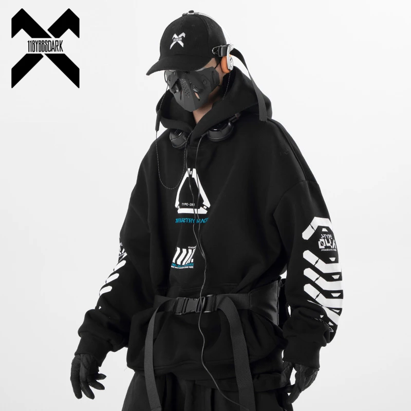 

11 BYBB'S DARK 2023 NEW Tactical Functional Hoodie Men Women Hip Hop Creative Printed Sweatshirt Hip Hop Streetwear Hoodies