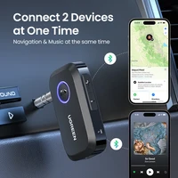 UGREEN Bluetooth Car Receiver Adapter 3.5mm AUX Jacks for Car Speakers Audio Music Receiver Hands Free Bluetooth 5.3 Adapter - Image 4