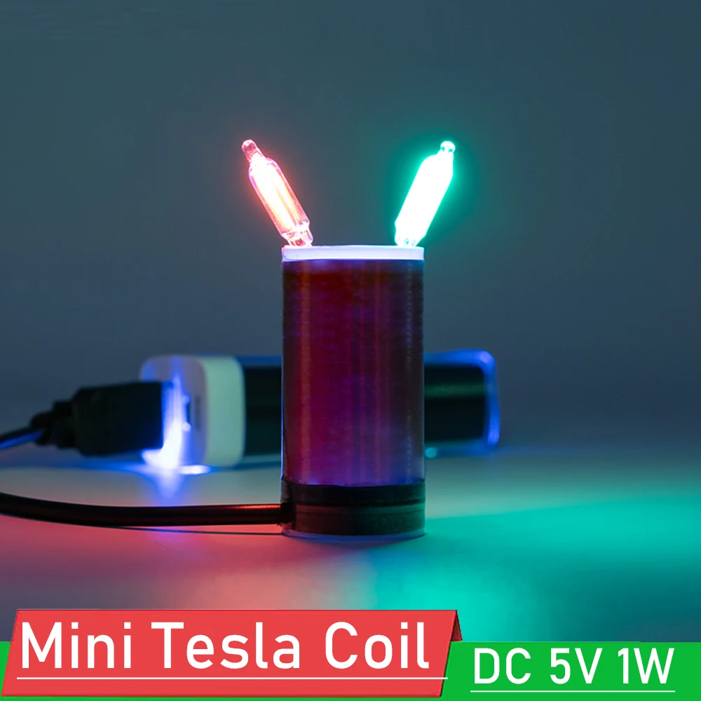 

Мини-плата дугового зажигания Tesla в катушке постоянного тока 5 в 1 Вт для беспроводной передачи света