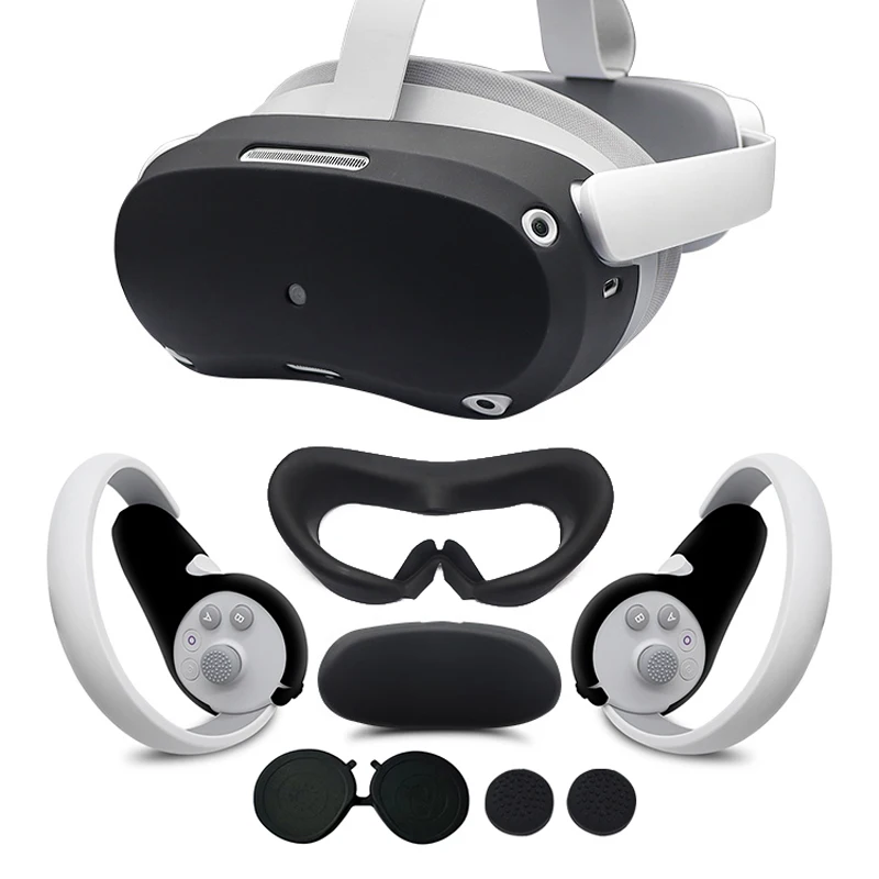 

New Upgrade For Pico 4 VR Protective Cover Set VR Touch Controller Shell Case With Strap Handle Grip For PICO 4 Accessories