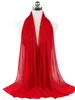 Nouveau foulard en mousseline uni pour femme, prêt-à-porter, hijab instantané, châle musulman, hijabs islamiques, écharpe arabe, foulards pour la tête