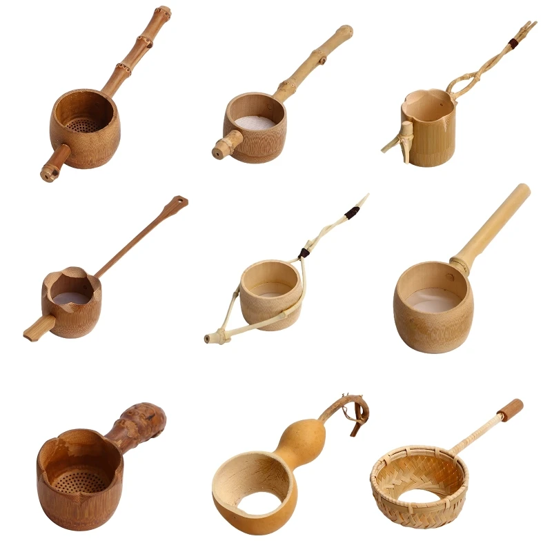 

Bamboo Tea with Hole Tea Spoon Strainer Filter for Creative Tea Tool Drop shipping