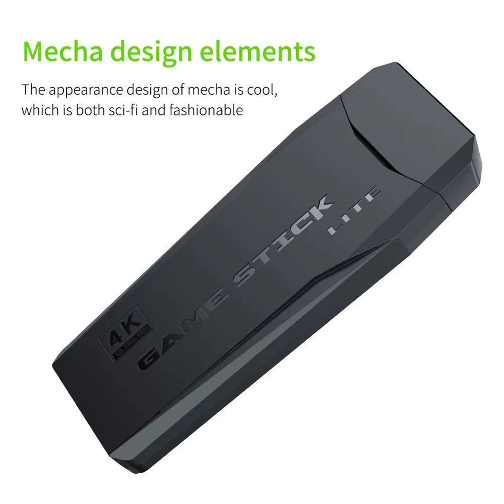 128MB 게임 스틱 콘솔, 컨트롤러 없음, 게임 목록 포함 HD 게임 스틱, 10000 개 이상의 게임 내장, PS1 용 HDMI 호환 익스텐션 케이블