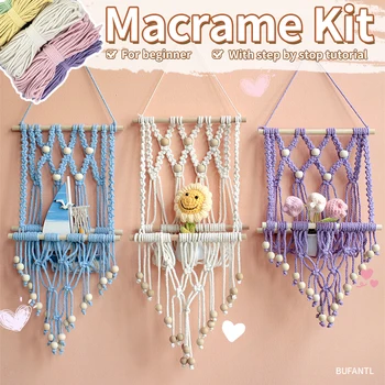 Bohemian Macrame Bookshelf Kit 1