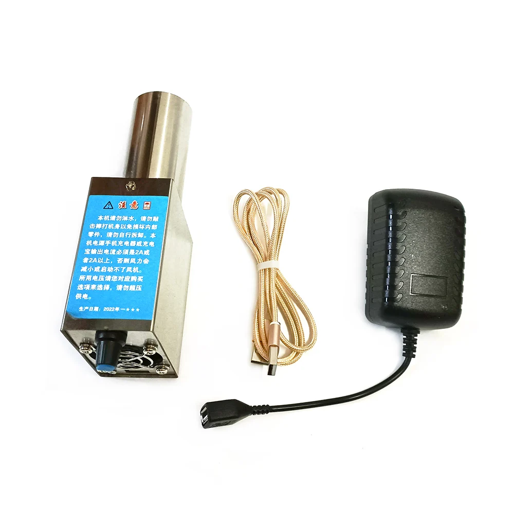 12V 2A ความดันลมสูงพัดลม USB BBQ Air Blower บาร์บีคิวแบบพกพาพัดลม Air Blower เตาไม้กลางแจ้ง Waste Oil เตา Blower 1