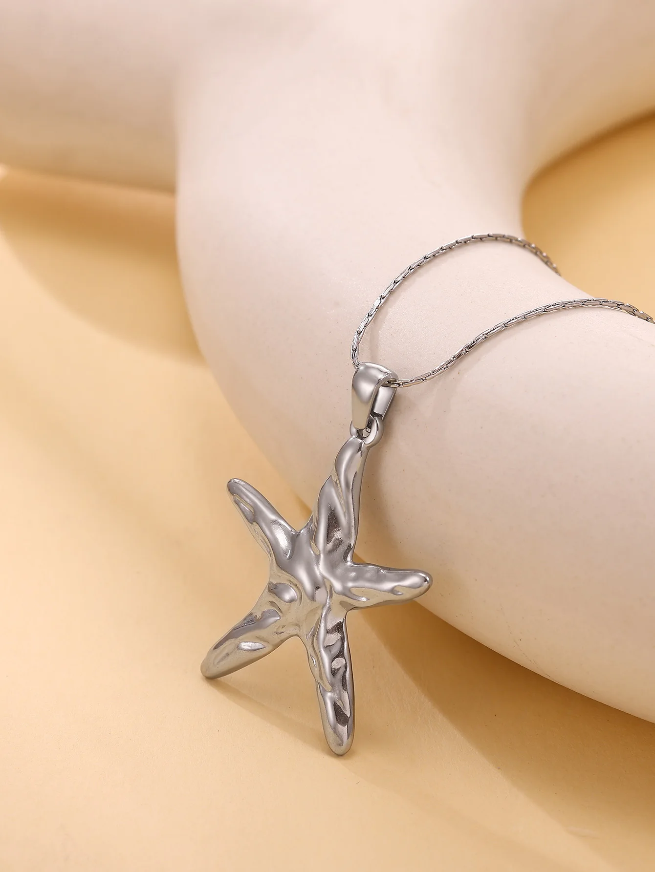 Stainless Steel Starfish Necklaces For Women