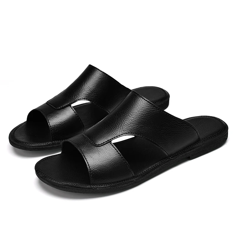 men's shoes high quality comfortable soft sole soft surface men's sandals simple casual Anti slip beach sandals slippers men