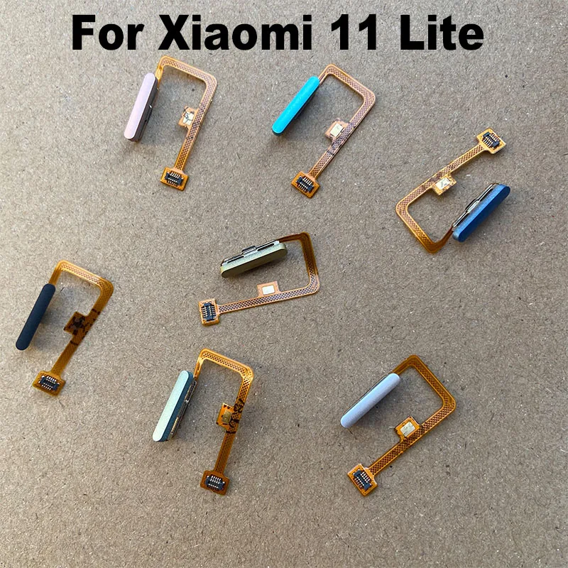 

Original For Xiaomi Mi 11 Lite Home Button Menu Fingerprint Sensor Touch ID Scanner Ribbon Connector Flex Cable MI11 Lite 5G 4G