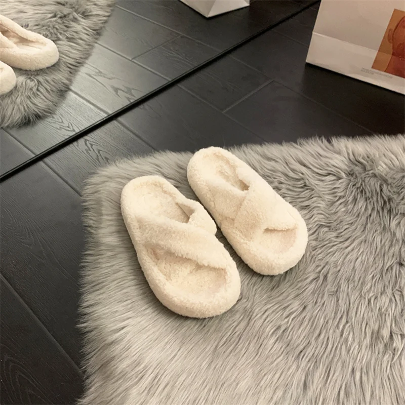 New Women's Slippers Luxury Mink Fur Soft Bottoming Home Flat Slippers Fashion Comfortable High-quality Casual Women's Slippers