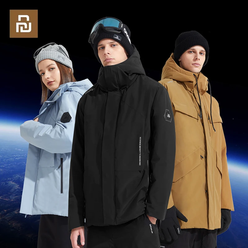 Youpin Sup Aerogel Warm Cold Resistant Jacket Men Far-Infrared Heating Winter Jacket Coat Parka Casual Impermeabile Antivento