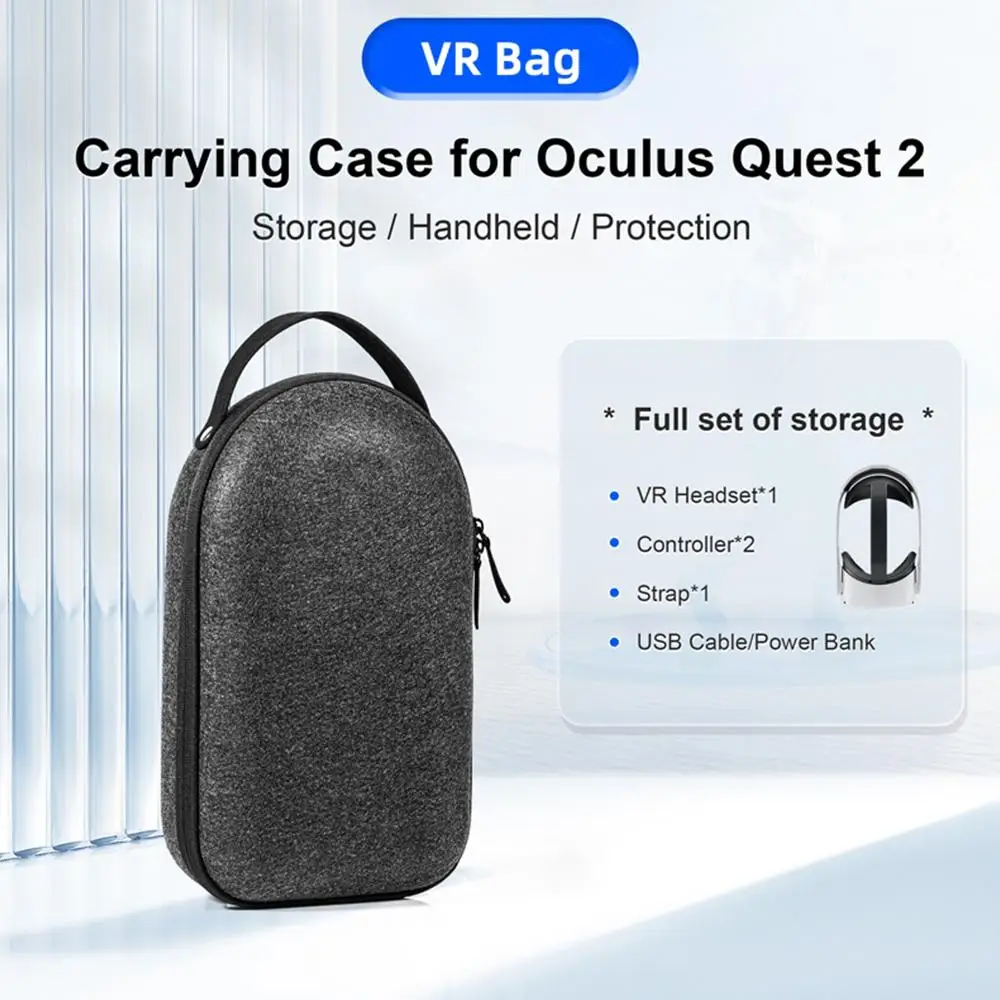 

For Meta Quest3 VR Carrying Bag Portable Storage Bag Antidrop Dust Proof Case For Quest 3 Accessoires H5E8