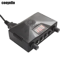 

1 Set Pro Tattoo Power Supply Digital LCD Display Dual Black ABS For Tattoo Gun Machine Foot Switch Kit With US/EU Cable Cord