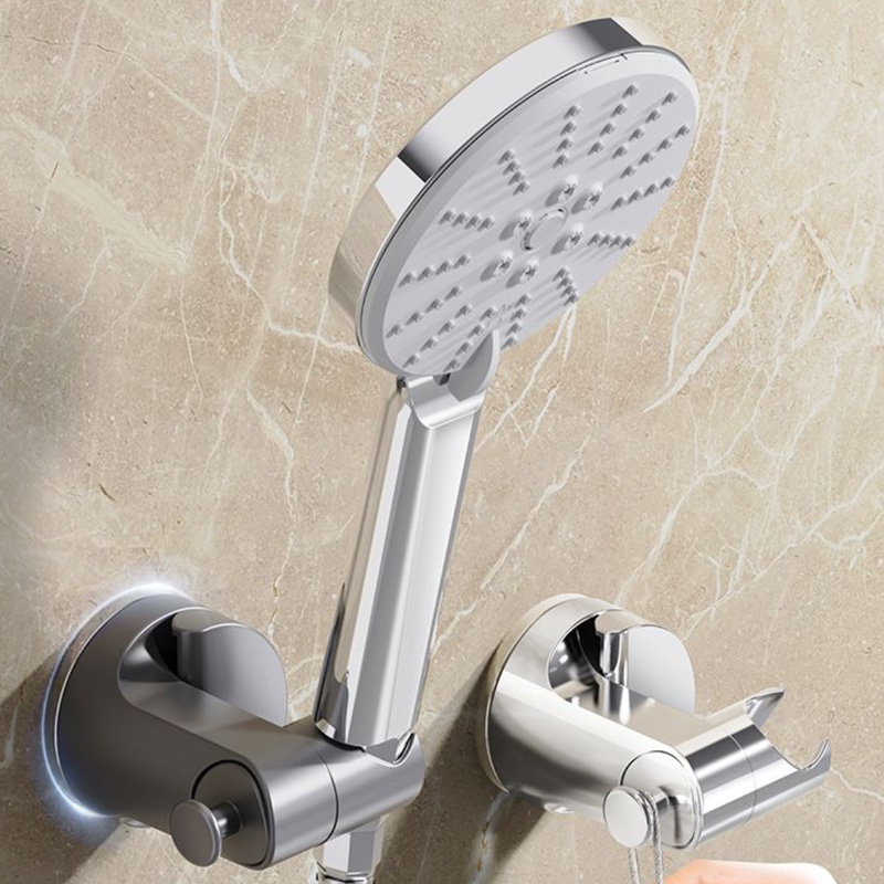 Musurjoy Shower Bracket/Bathroom Shower Fixing Bracket/No Hole Punching,Wall Mounting/Adjustable Movement