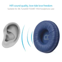 Earpads Replacement Leather Foam Cushions Pad Covers Top Headband For JBL JR300 T450BT T500BT Tune600 Headset 70mm Ear Pads - Image 4