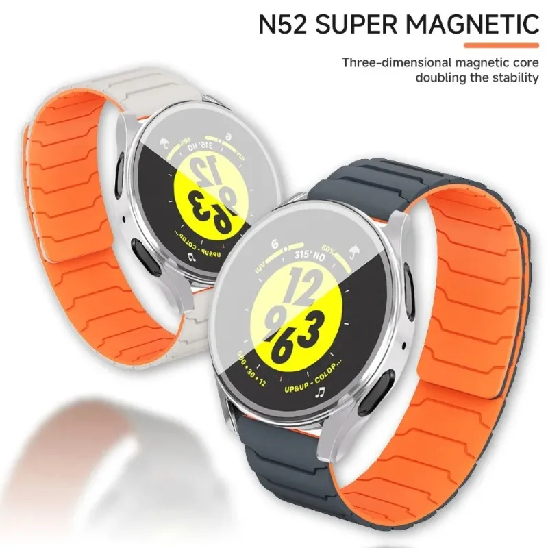 Magnetic Loop Silicone Strap with TPU Protective Case