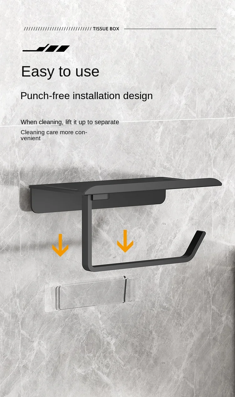 Description Picture 6 of itemToilet paper box, roll paper towel holder, non perforated mobile phone toilet paper holder, drawer paper box, toilet paper stora