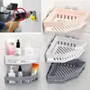 Suction Wall Triangular Shower Caddy Shelf Bathroom Corner Bath Rack Storage Holder Organizer Shelves 1