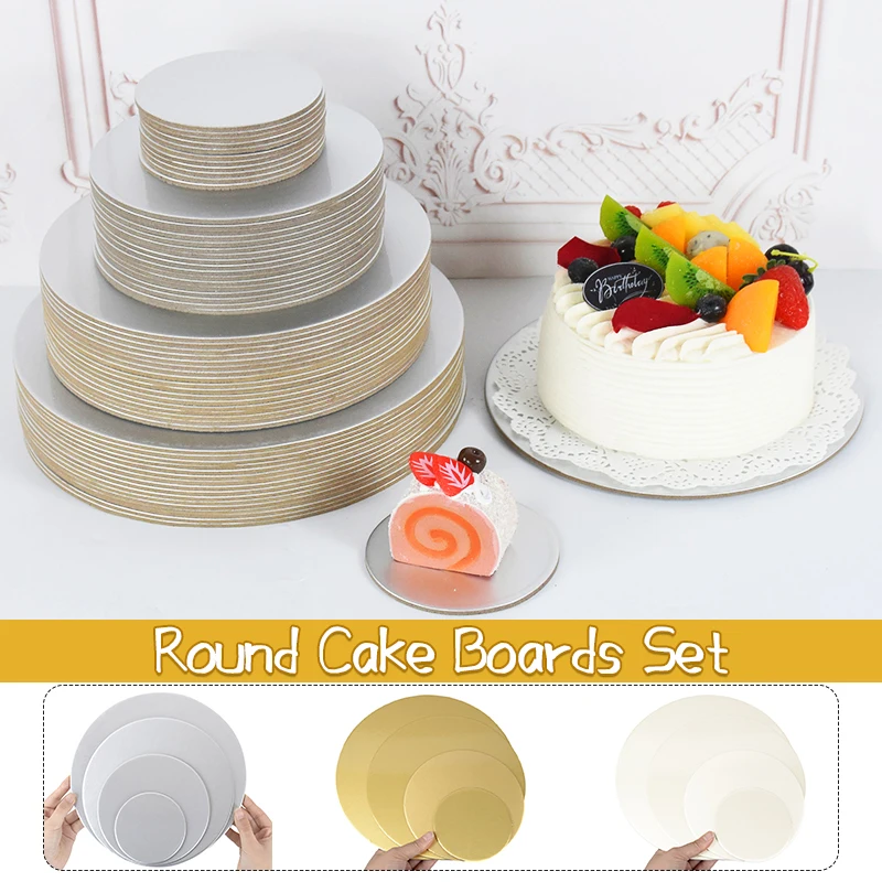 3pcs/Set Acrylic Cake Disc 4 6 8 10 Inch Round Cake Board For Cake Trimming  Circle Clear Perspex Sheeting Ganaching Plate 10567 - AliExpress