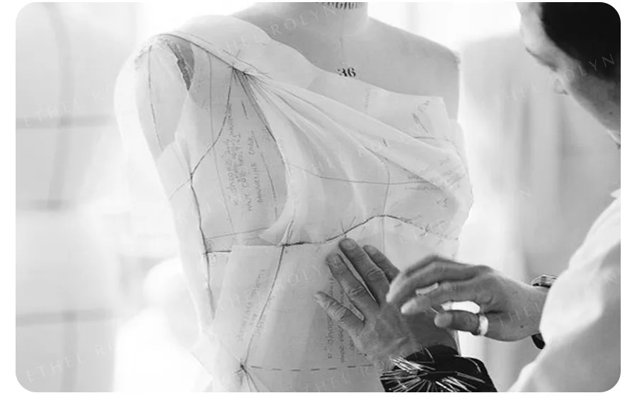 ETHEL ROLYN Luxury Wedding Dresses For Women Long Sleeve Beading Appliques Vintage Princess Wedding Gown Vestidos De Novia