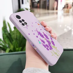 Butterfly Lavender Phone Case Cover for Note 11 ProPlus 5G (Light Purple)