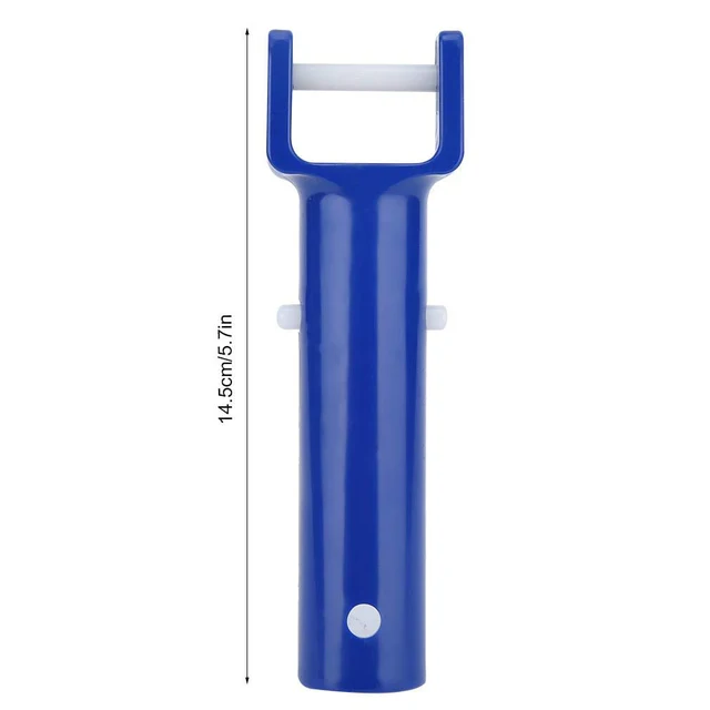 Kék V-Clip Head Fogantyúk Kit Abs V Shape Clip Kefe Fogantyú Tartós Műanyag V-Clip-Vel Az Úszómedence Gyógyfürdő Vákuumához - Image 6