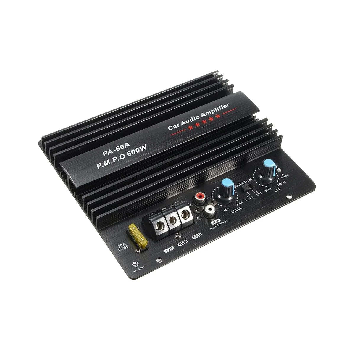 

12V 600W Car Audio Power Amplifier Boord Lossless Subwoofer Bass Module High Power Car Audio Accessories Mono Channel