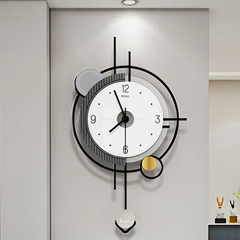 

Self Adhesive Wall Clock Living Room Silent Round Wall Clock Minimalist Modern Design Decoracion Para El Hogar Wall Decoration