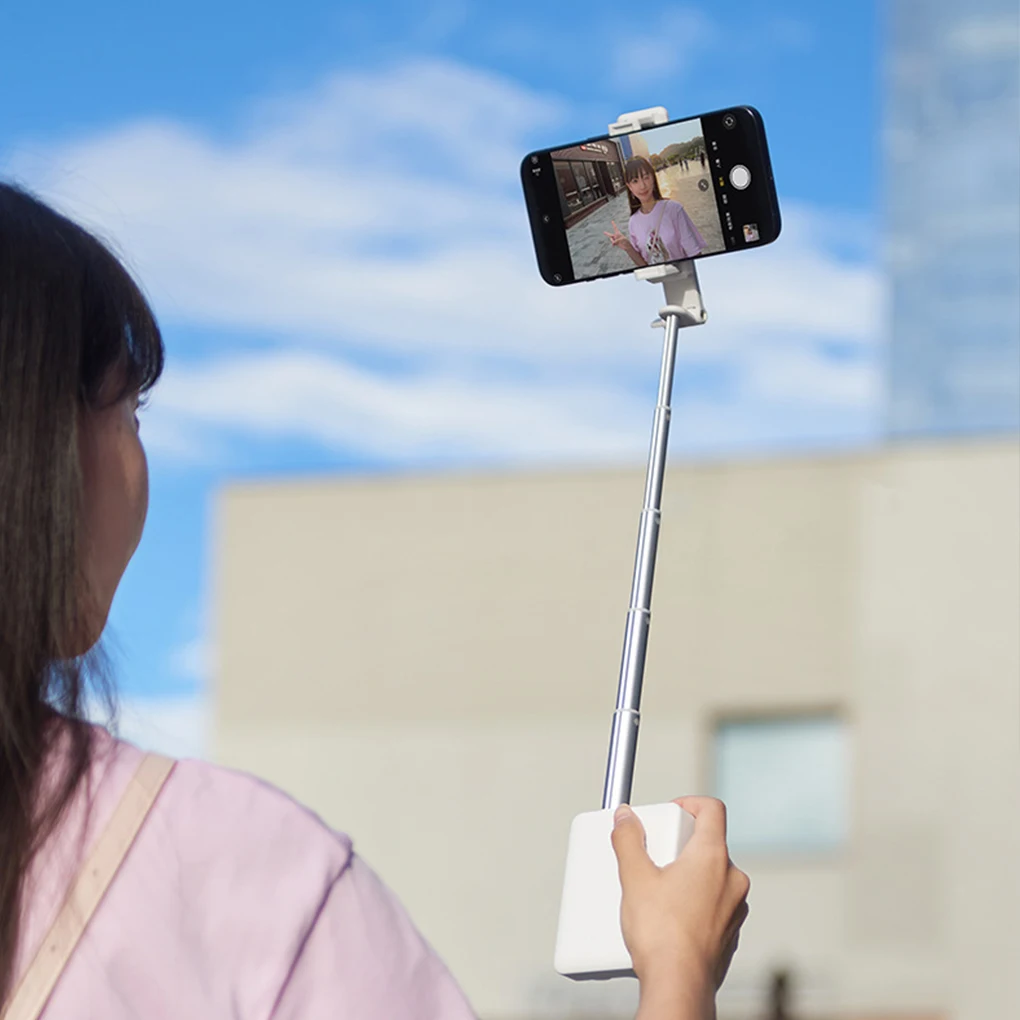 Portable Foldable Selfie Stick with 360° Rotating Phone Holder,Wireless Remote & One-Button Shooting for Vlogging/Live Streaming