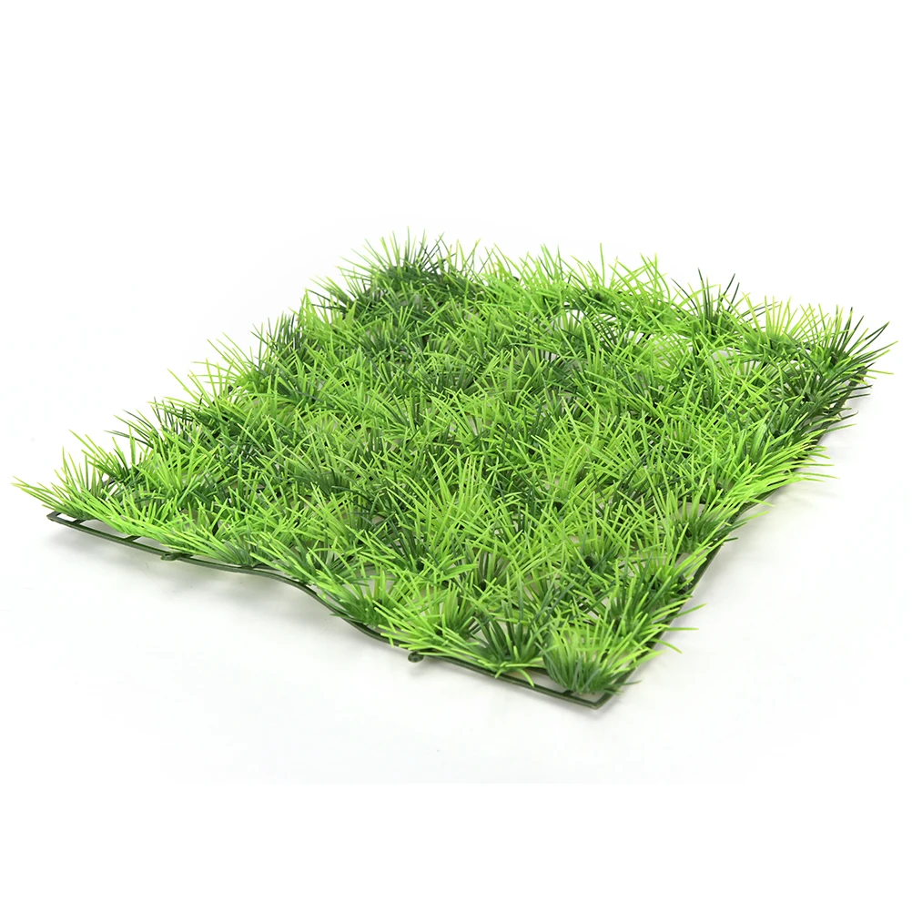 1Pcs 25cm x 25cm Hot Artificial Water Aquatic Green Grass Plant Lawn Aquarium Fish Tank Landscape