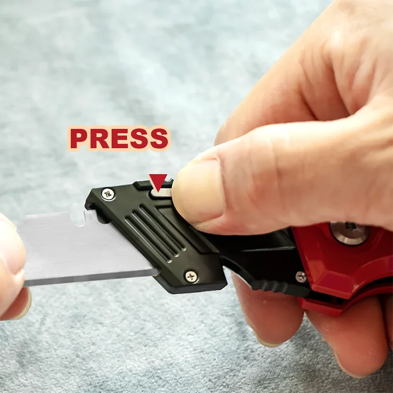 Folding Utility Knife Replaceable Utility Knife For Cable Cartons Carboard Boxes Cutter Handle Blades Outdoor Tool