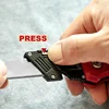 T TOVIA Folding Knife Replaceable Utility Knife for Cable Cartons Carboard Boxes Cutter Handle Knife Blades Outdoor Hand Tool 5