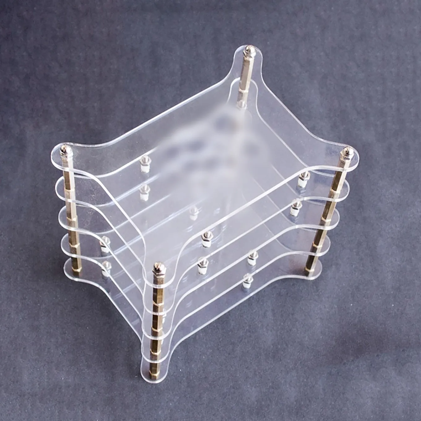 Transparent 4-Layer Acrylic Case Clear Shell Enclosure with Logo