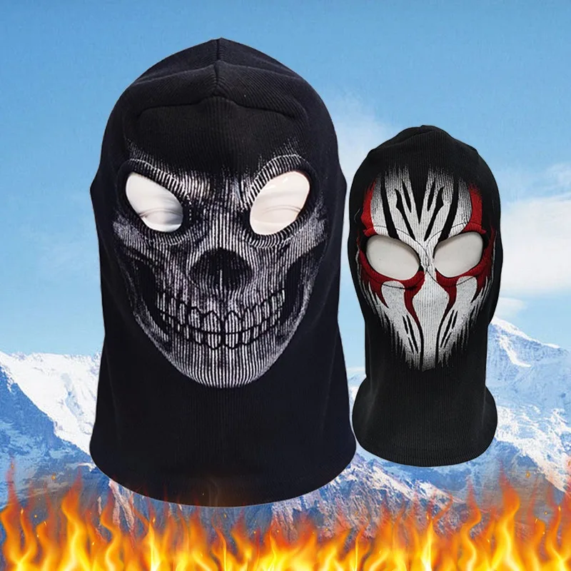 

Balaclava Face Mask for Men WomenFull Face Mask Hood Tactical Snow Motorcycle Cycling Running Knitted Beanie Pullover
