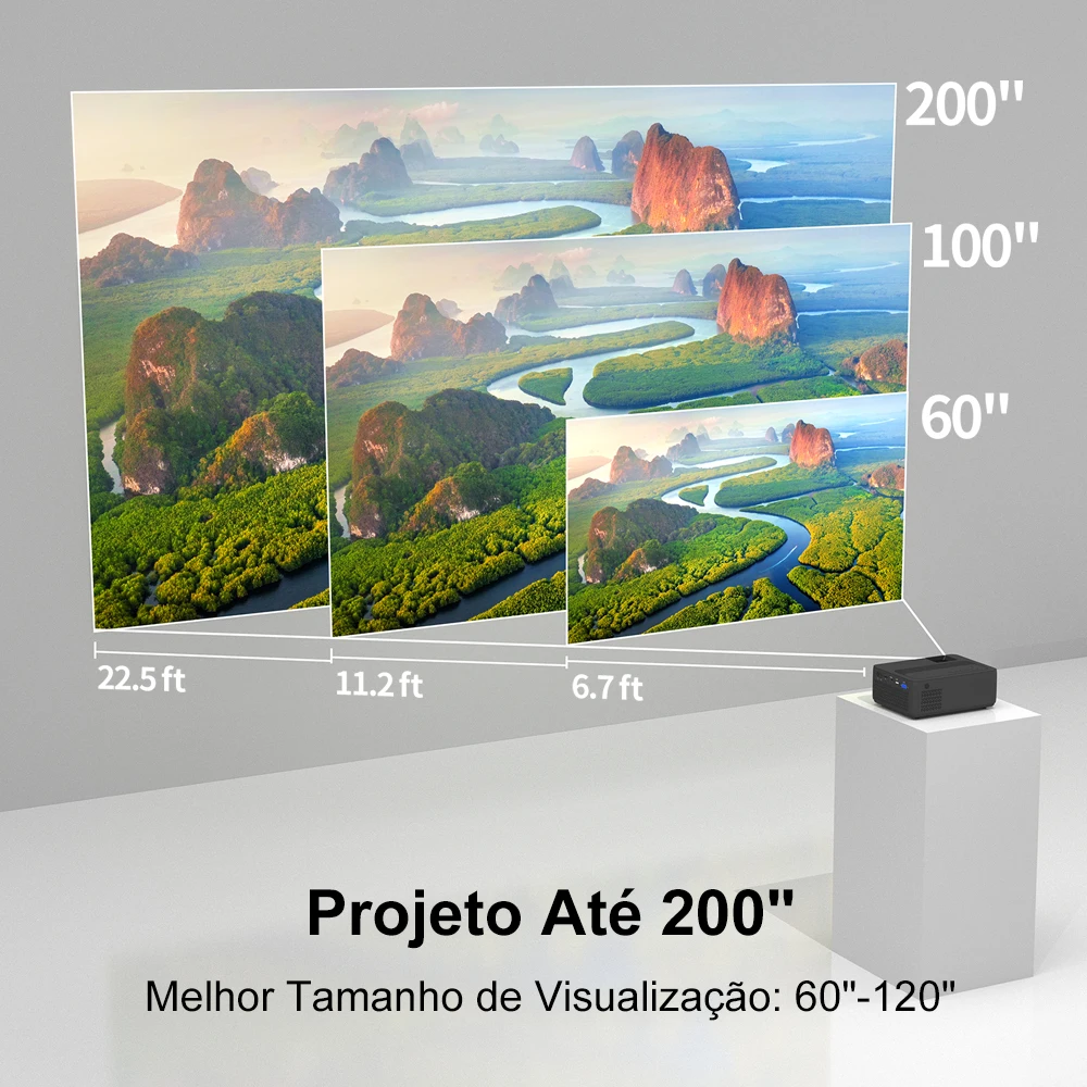 Projetor Wewatch V10 Pro 1080P Wifi 150 Ansi Lumen Superdescontostop
