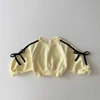 Girls Korean version Spring New Long Sleeve Clothes Set Baby Girls Bow patchwork pure cotton Casual 2pcs Suit Kids Sports Outfit 5