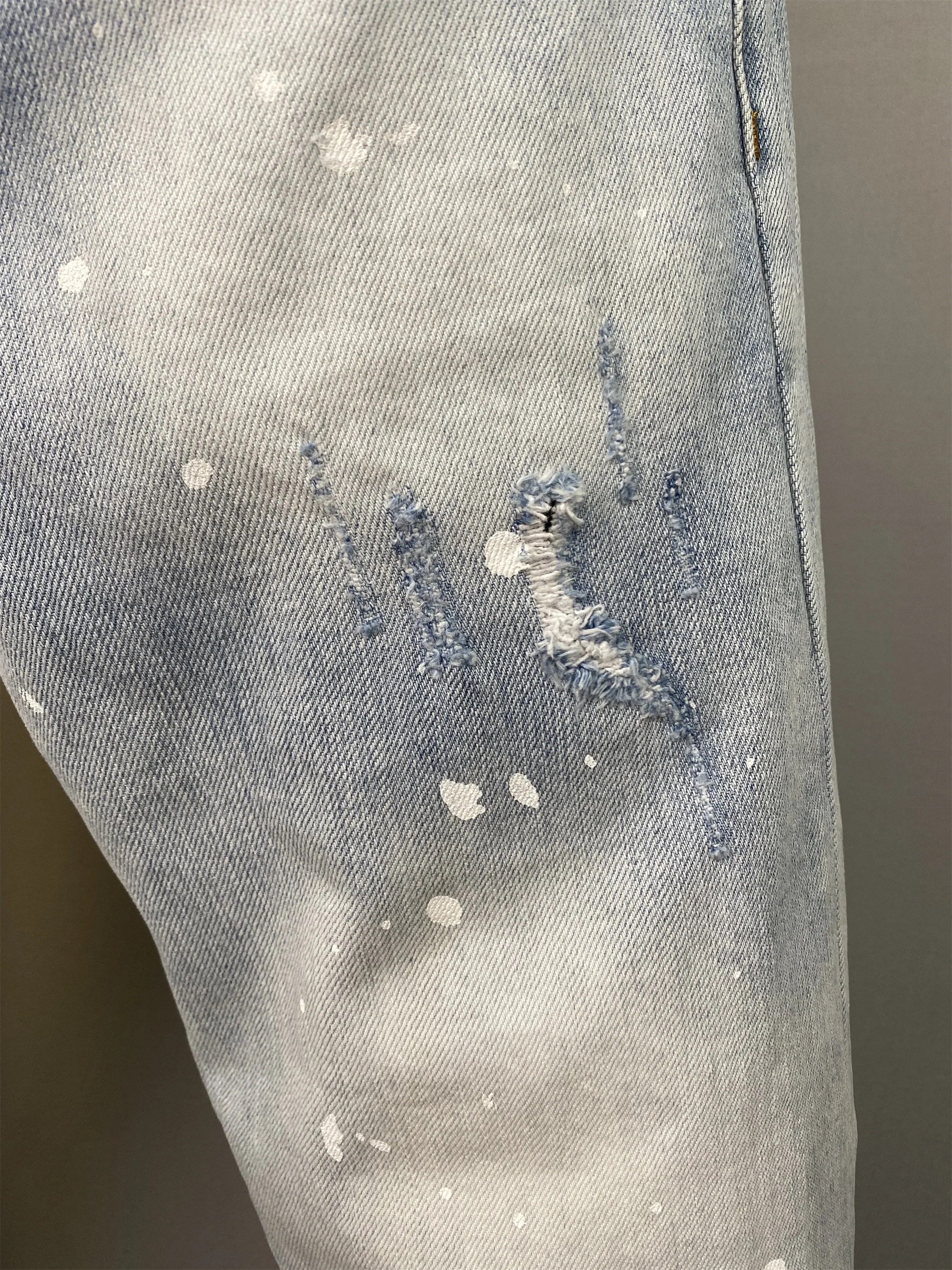 2024 Spring/Summer New D2 Jeans Men's Trendy Men's Washed Casual Jeans Fashion Versatile Zipper Decoration