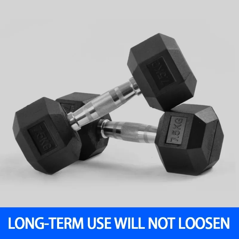 Commercial Fitness Equipment Round Steel Core Rubber Weight Lifting Gym Hex Dumbbell Set Hexagonal Dumbbells for Sale