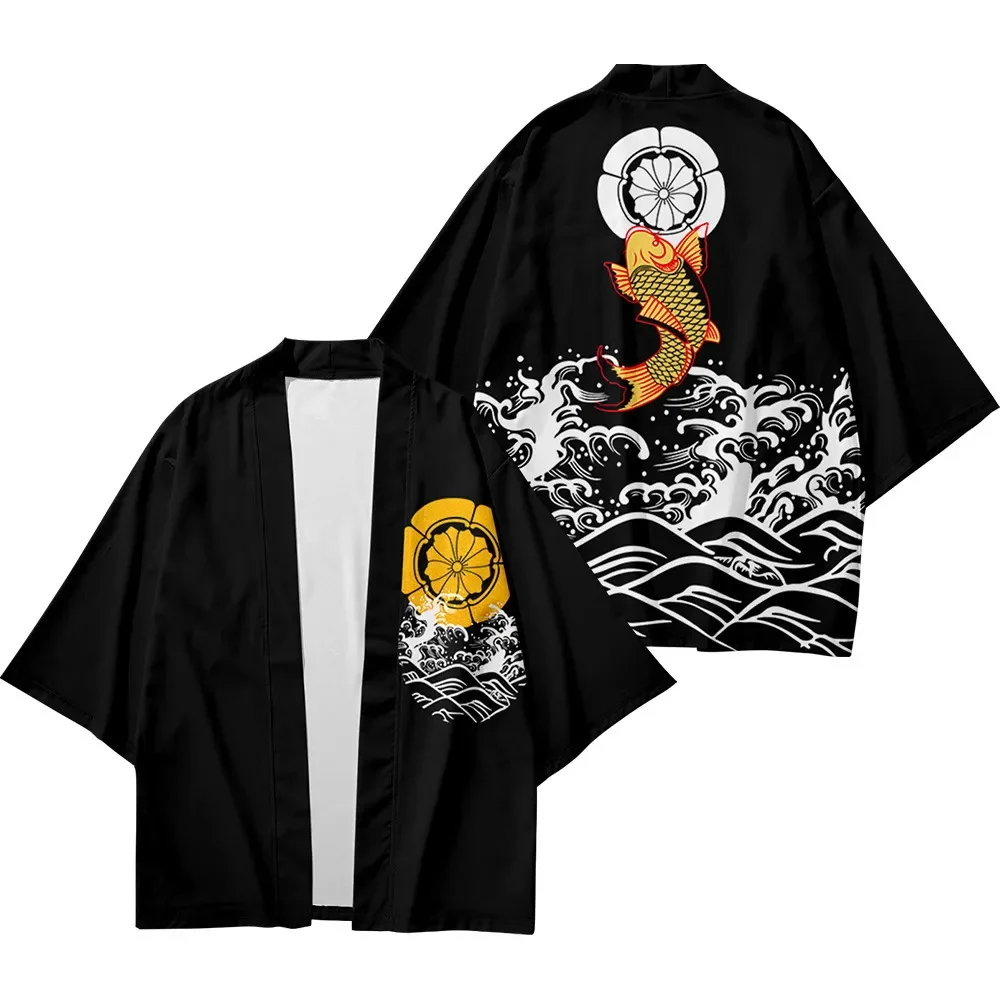 Summer Fashion Kimono Loose Version Comfortable Bath Clothes Fashion Men And Women Clothing Casual Kimono japanese kimono clothes