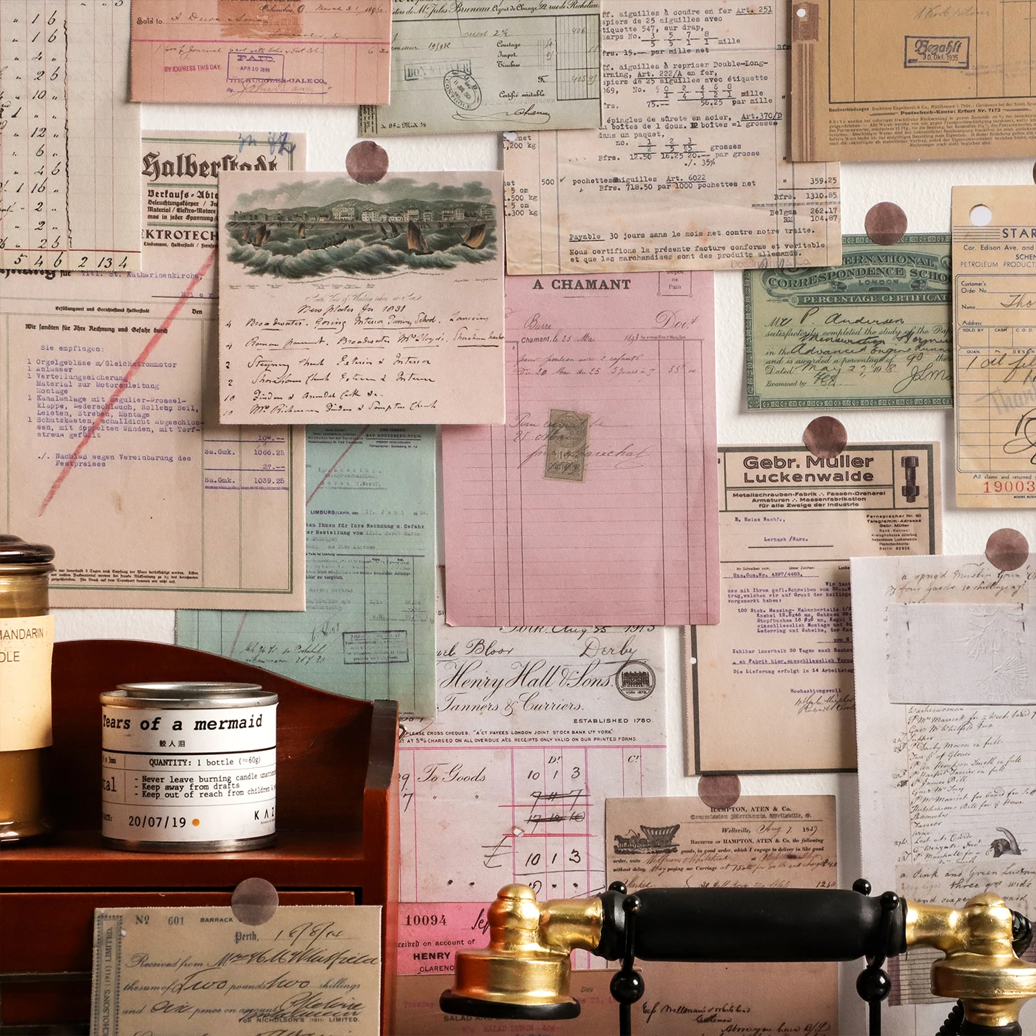 Рисунок 2 - набор бумаги из винтажного материала «сделай сам»