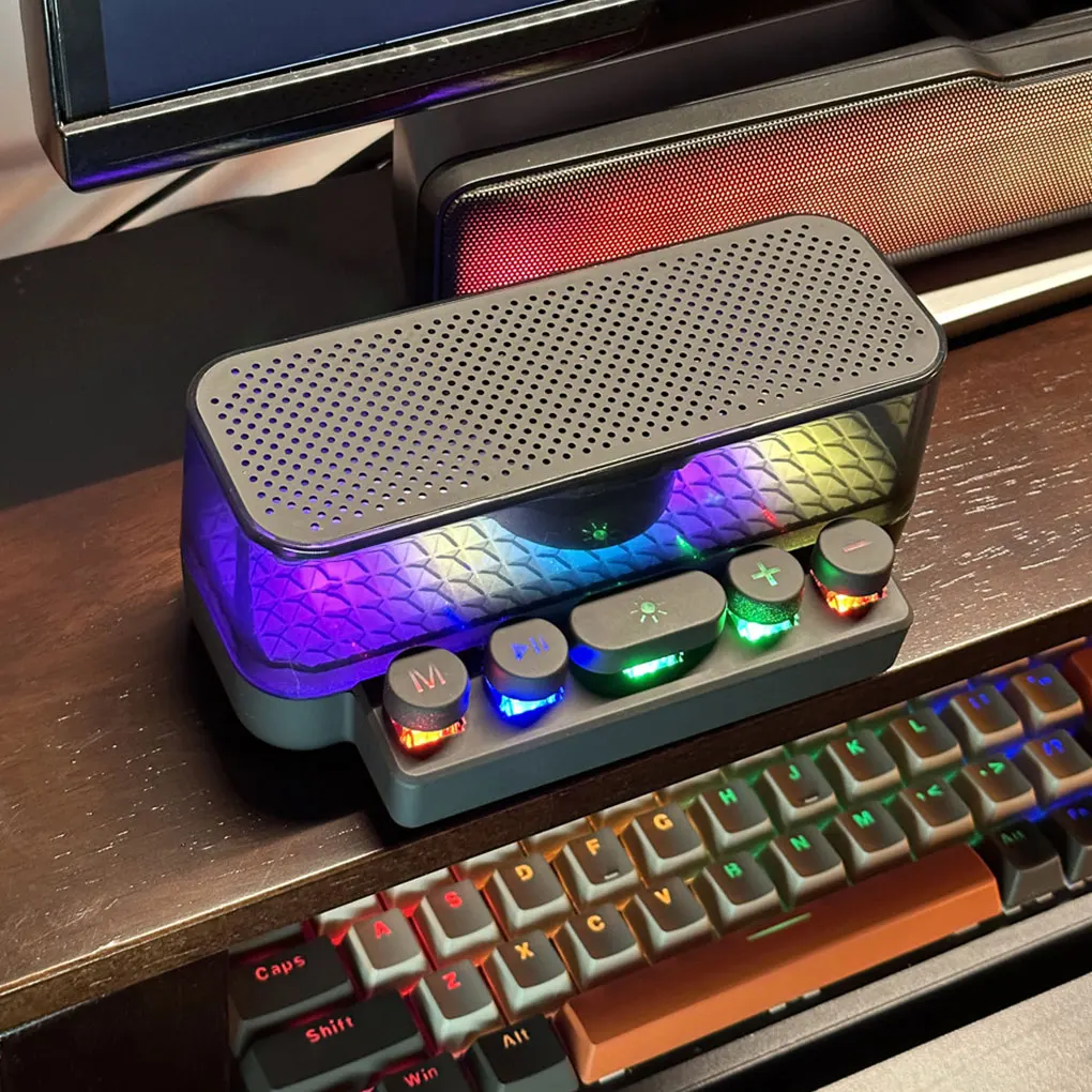 

ABS стабильный Bluetooth подключение сабвуфер динамик цветная мини клавиатура оснащена автоматической фотографией