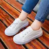 Baby Child White/black Sneaker Spring Lace-up Leisure Kid Comfort Boy/girl Canvas Shoes 4