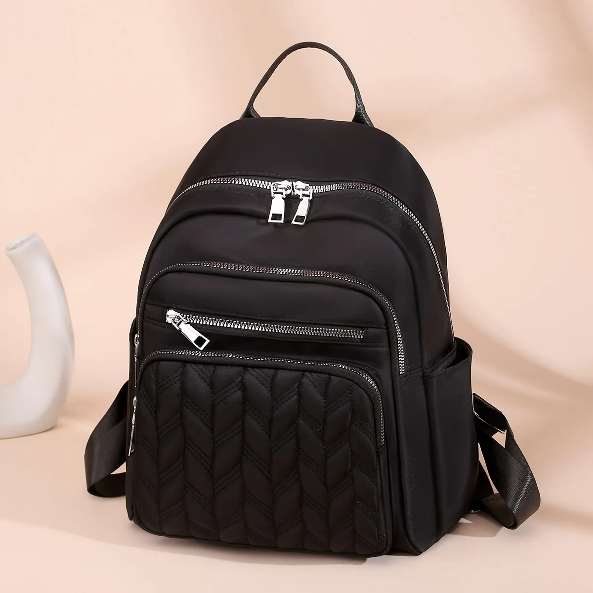 Vento Marea Women Backpack 2025 Travel Casual Waterproof Women's Shoulder Bags Female Large Capacity Oxford Rucksack Black Purse