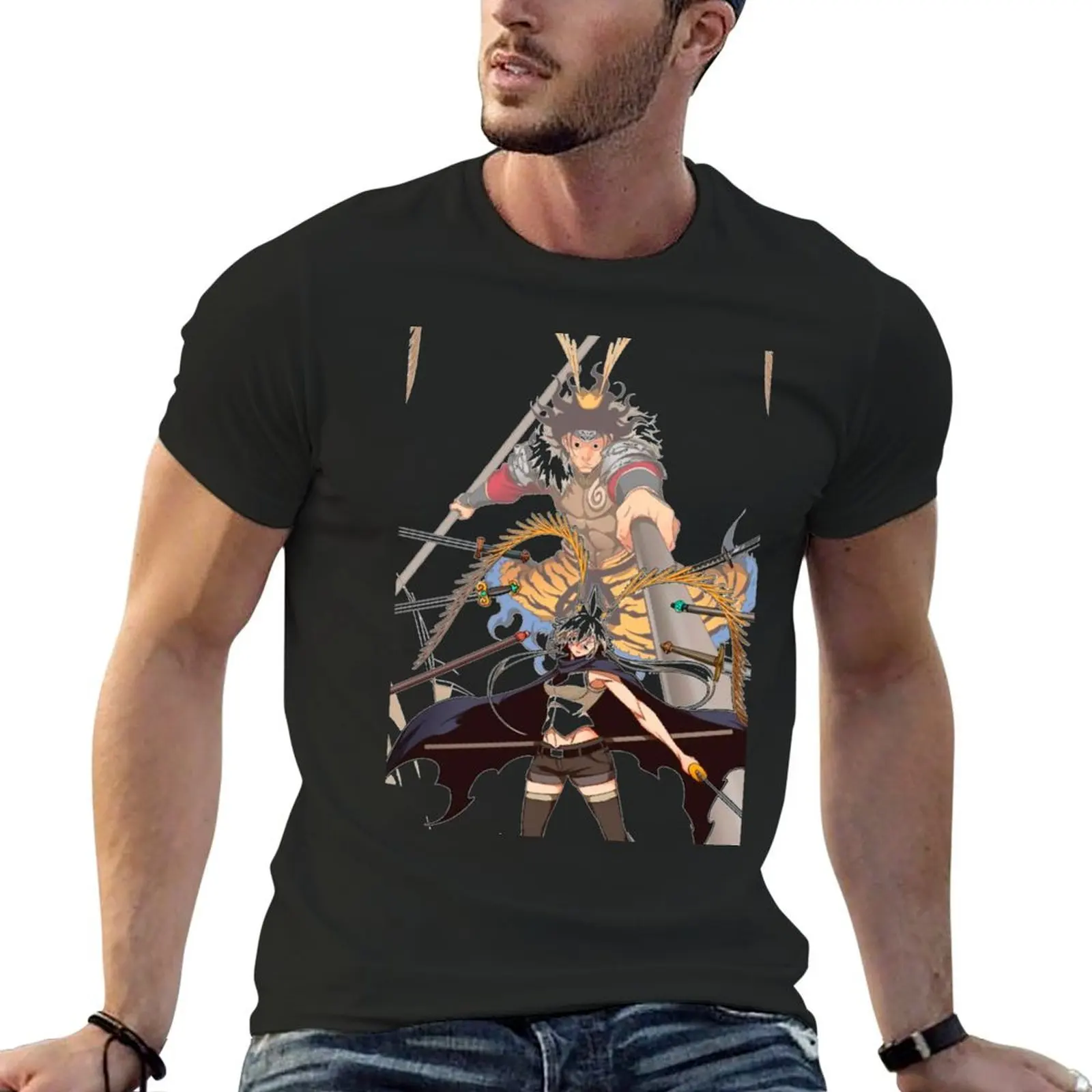 

Yoo Mira and Lu Bu T-Shirt plain quick-drying anime shirts men