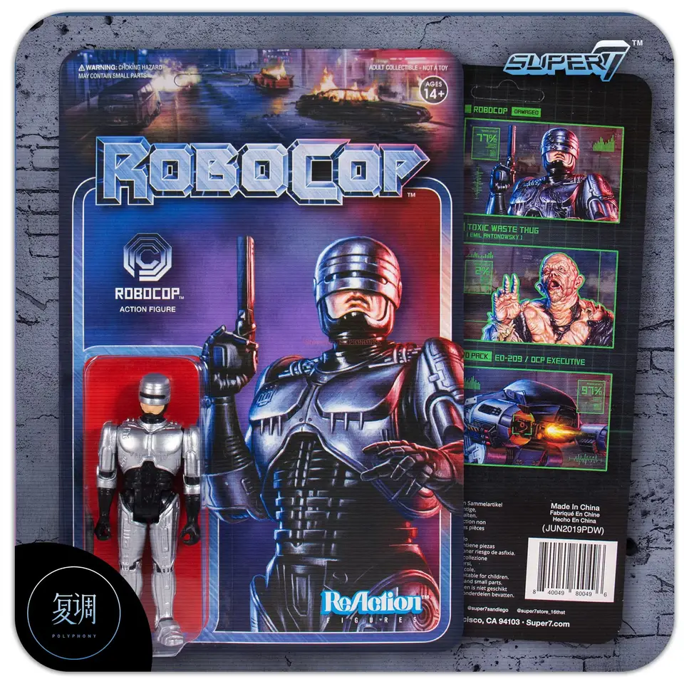 In Stock Super7 Robocop ReAction Figure Wave 1 Movie Toy