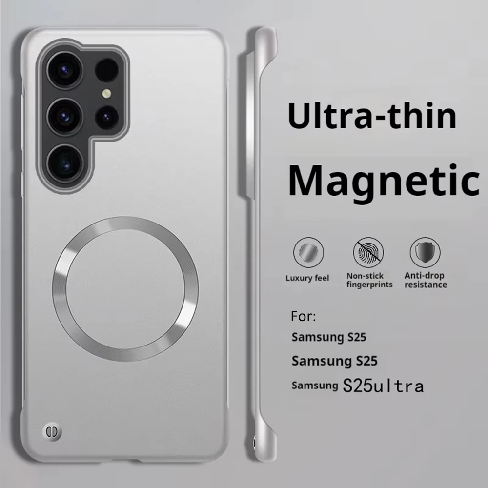 Metallic Finish Magnetic Cooling Case with Borderless Design