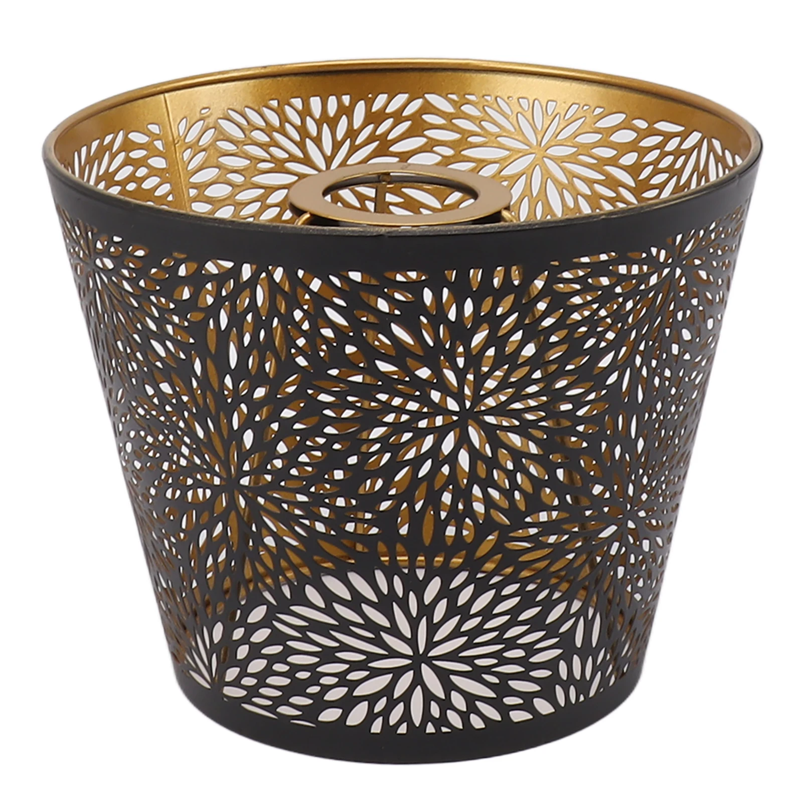 Metal Lamp Shade E26 E27 Forest Tree Style Hollow Out Iron Lampshade Cover with Inner Gold Pattern for Table Wall Ceiling Lamp lamp shade