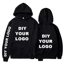 

Custom Hoodies Mens Logo Text Photo Print Wholesale diy sweatshirt Unisex high quality streetwear Fleece Hoodie Top Dropshipping