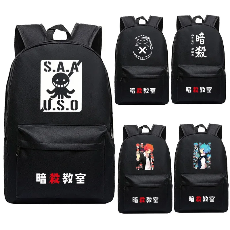 

Assassination Classroom Bag Backpack Men's Anime Teenagers Women's Student Cartoon Book Bags Back to School Mochila Travel